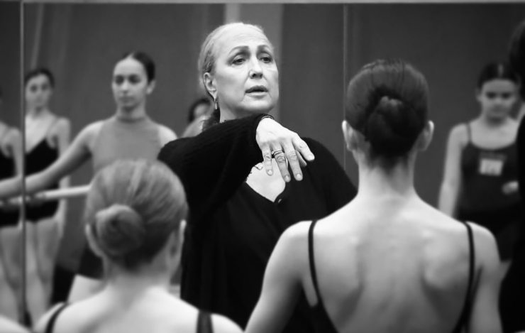 Alessandra Celentano durante una lezione
