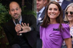 Primo piano di William e Kate