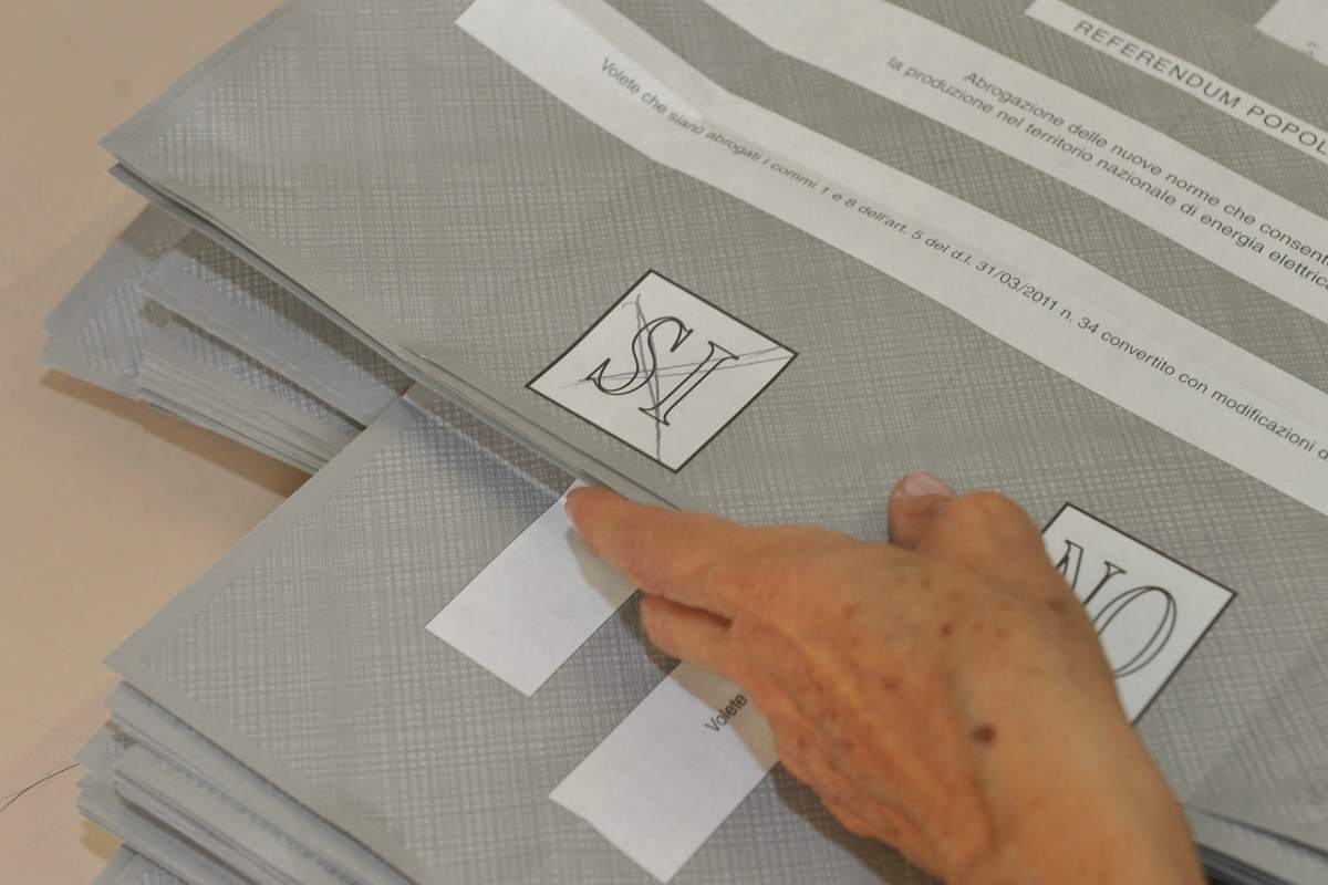 Schede elettorali referendum