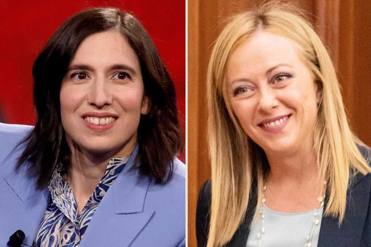 Elly Schlein Giorgia Meloni