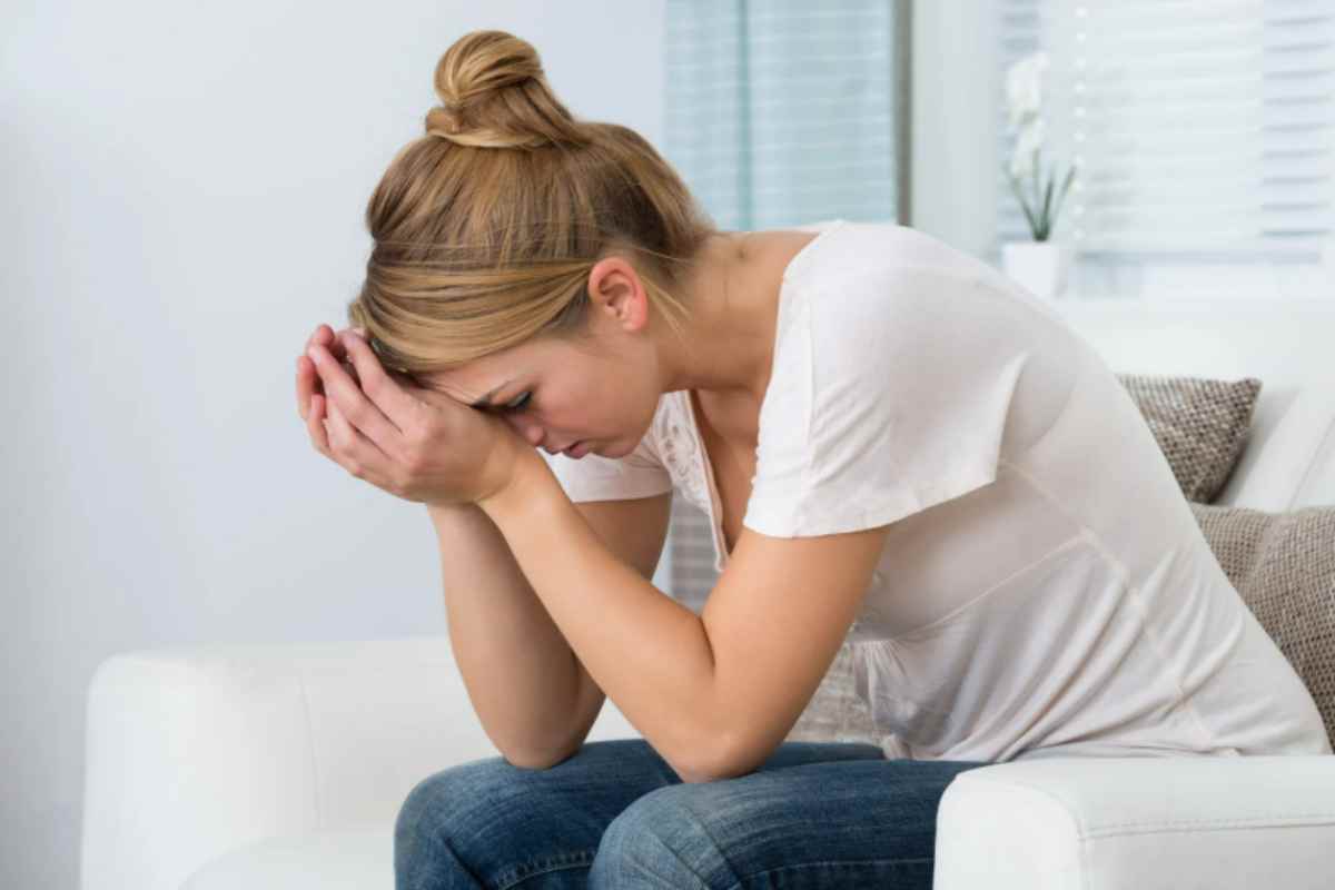 donna con stress